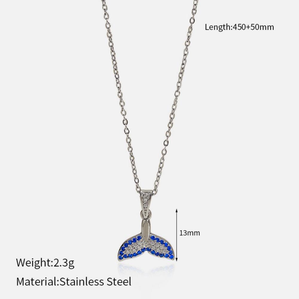 Exquisite Zircon Sea Animal Pendant Necklace For Women Gold Color Stainless Steel Starfish Shell Fish Fishtail Zircon Gift 45-50 cm
Exquisite Zircon Sea Animal Pendant Necklace For Women Gold Color Stainless Steel Starfish Shell Fish Fishtail Zircon Gift 45-50 cm