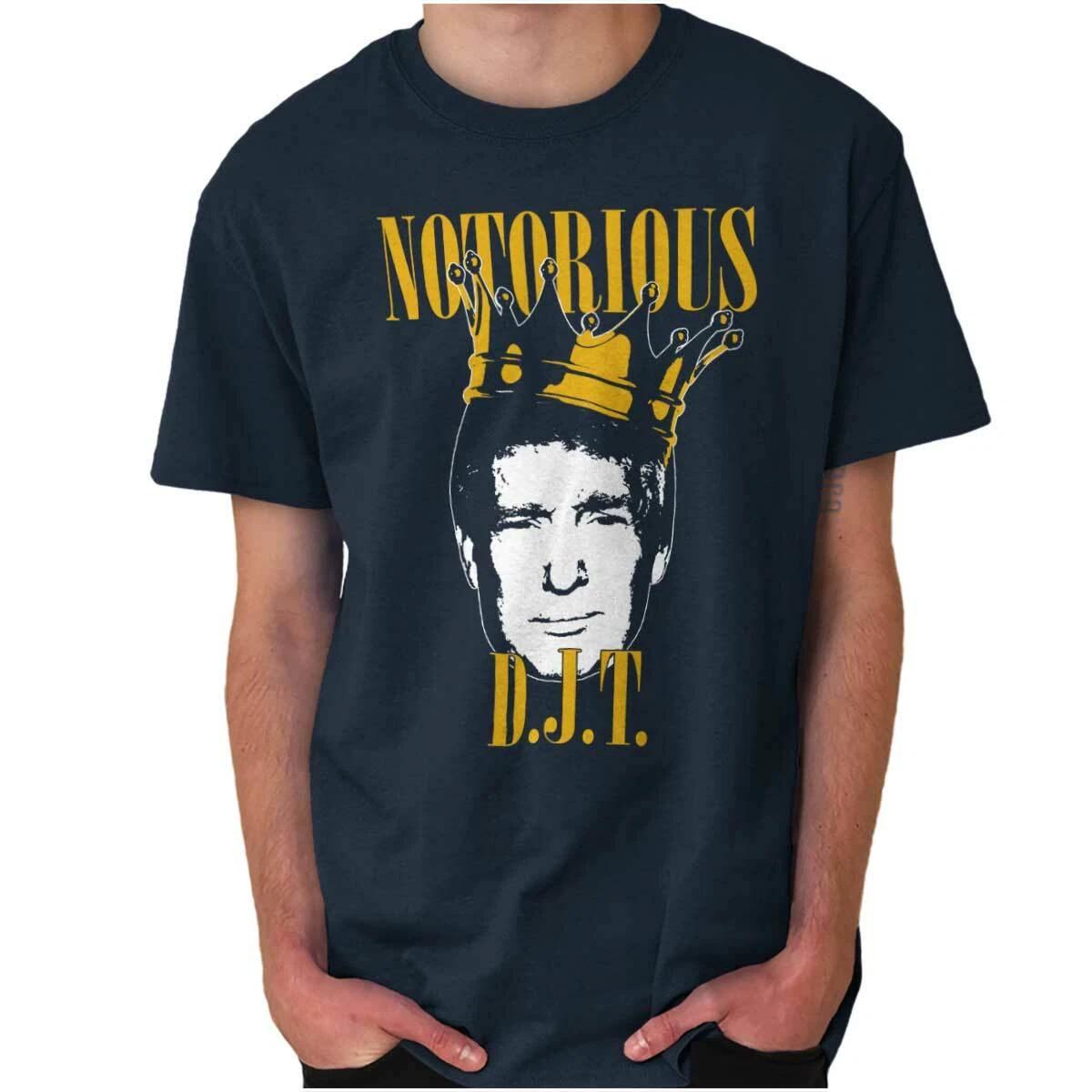 Notorious DJT Donald J Trump USA President Womens or Mens Crewneck 100% Cotton T-shirt Mens Tees Top Tee 3XL
Notorious DJT Donald J Trump USA President Womens or Mens Crewneck 100% Cotton T-shirt Mens Tees Top Tee 3XL