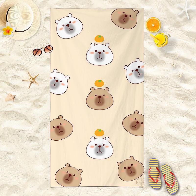 New Capibara Beach Towel Cute Capybara Soft Beach Towel Microfiber Cartoon Printed Towel Comfortable Soft Beach Towel W30*H60(CM)
New Capibara Beach Towel Cute Capybara Soft Beach Towel Microfiber Cartoon Printed Towel Comfortable Soft Beach Towel W30*H60(CM)