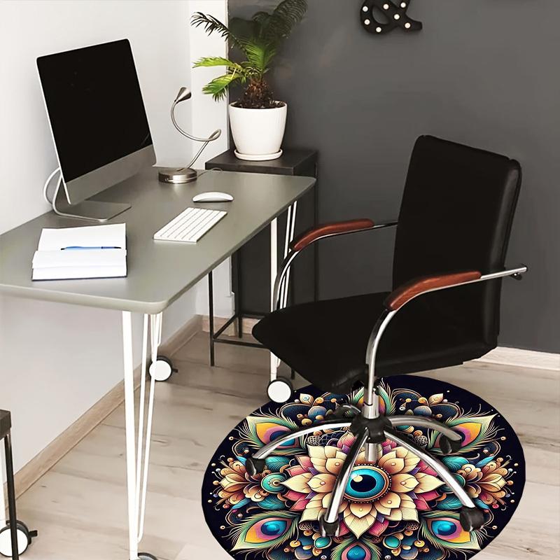 1pc Office Carpet Chair Mats Peacock Feather Mandala Artwork Perfect for Decorating Office Chairs, Living Rooms, Or Bedrooms.YDT236 80cm by 80cm
1pc Office Carpet Chair Mats Peacock Feather Mandala Artwork Perfect for Decorating Office Chairs, Living Rooms, Or Bedrooms.YDT236 80cm by 80cm