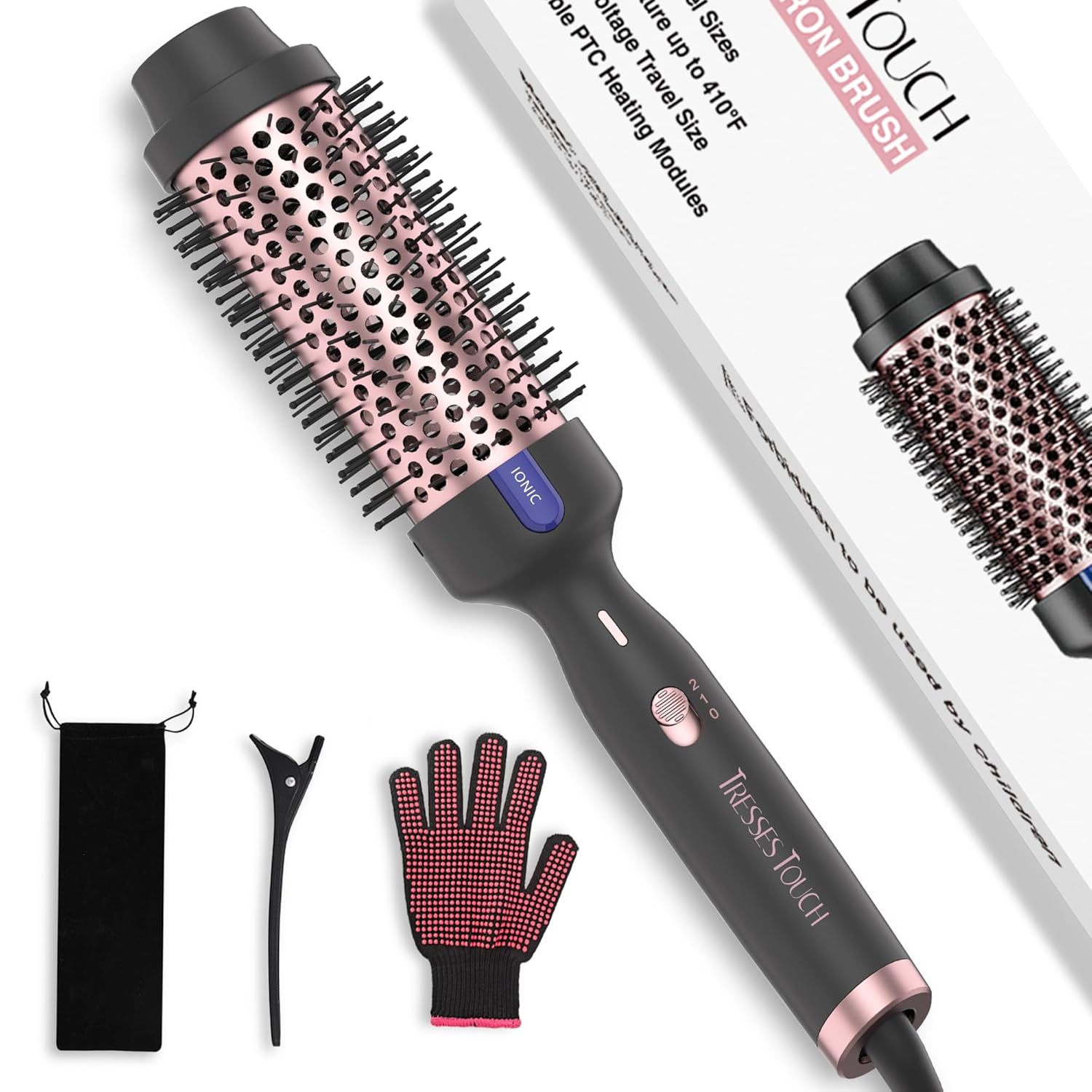 Long Lasting Hair Curling Iron Brush, Ionic Heated Round Brushes Makes Hair Smoother Get Natural Curls, United States
Long Lasting Hair Curling Iron Brush, Ionic Heated Round Brushes Makes Hair Smoother Get Natural Curls, United States