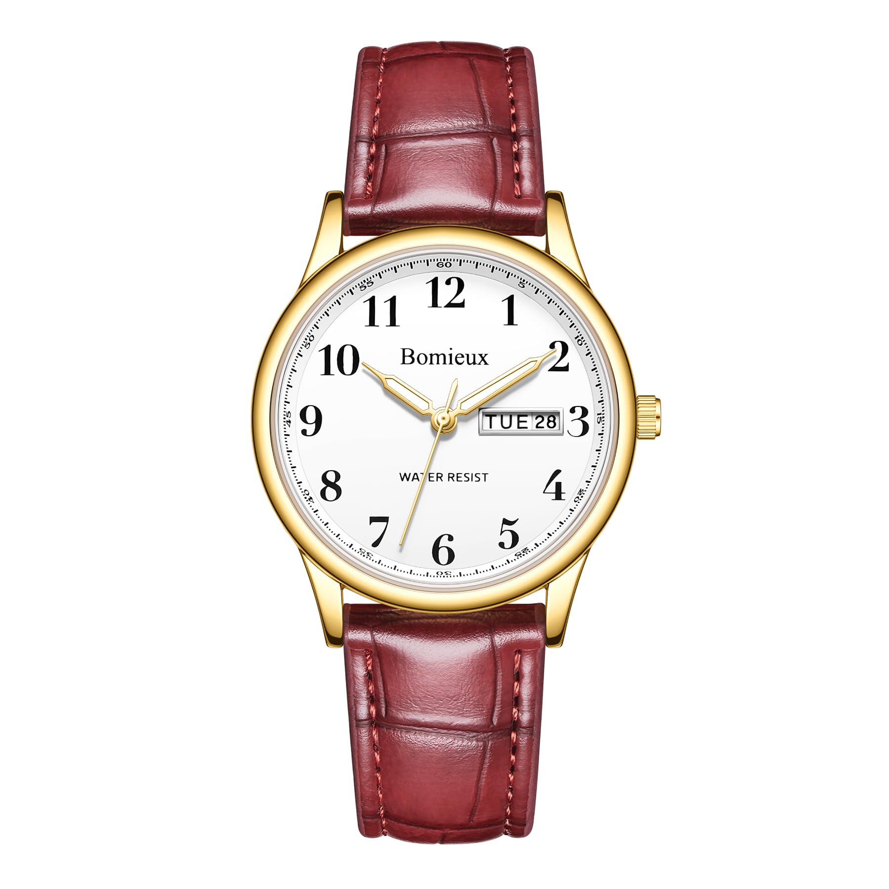 Simple Analog Watch with Leather Unisex Quartz Fashion Watch Men s Date/Day Display, Waterproof, Slim, Strap, Lightweight, Stylish, Movement,
Simple Analog Watch with Leather Unisex Quartz Fashion Watch Men s Date/Day Display, Waterproof, Slim, Strap, Lightweight, Stylish, Movement,