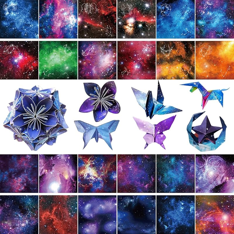 Renjzle origami 100 pieces 15cm starry sky pattern constellation pattern cute colorful origami set Japanese paper style 1,000 cranes Chiyogami
Renjzle origami 100 pieces 15cm starry sky pattern constellation pattern cute colorful origami set Japanese paper style 1,000 cranes Chiyogami
