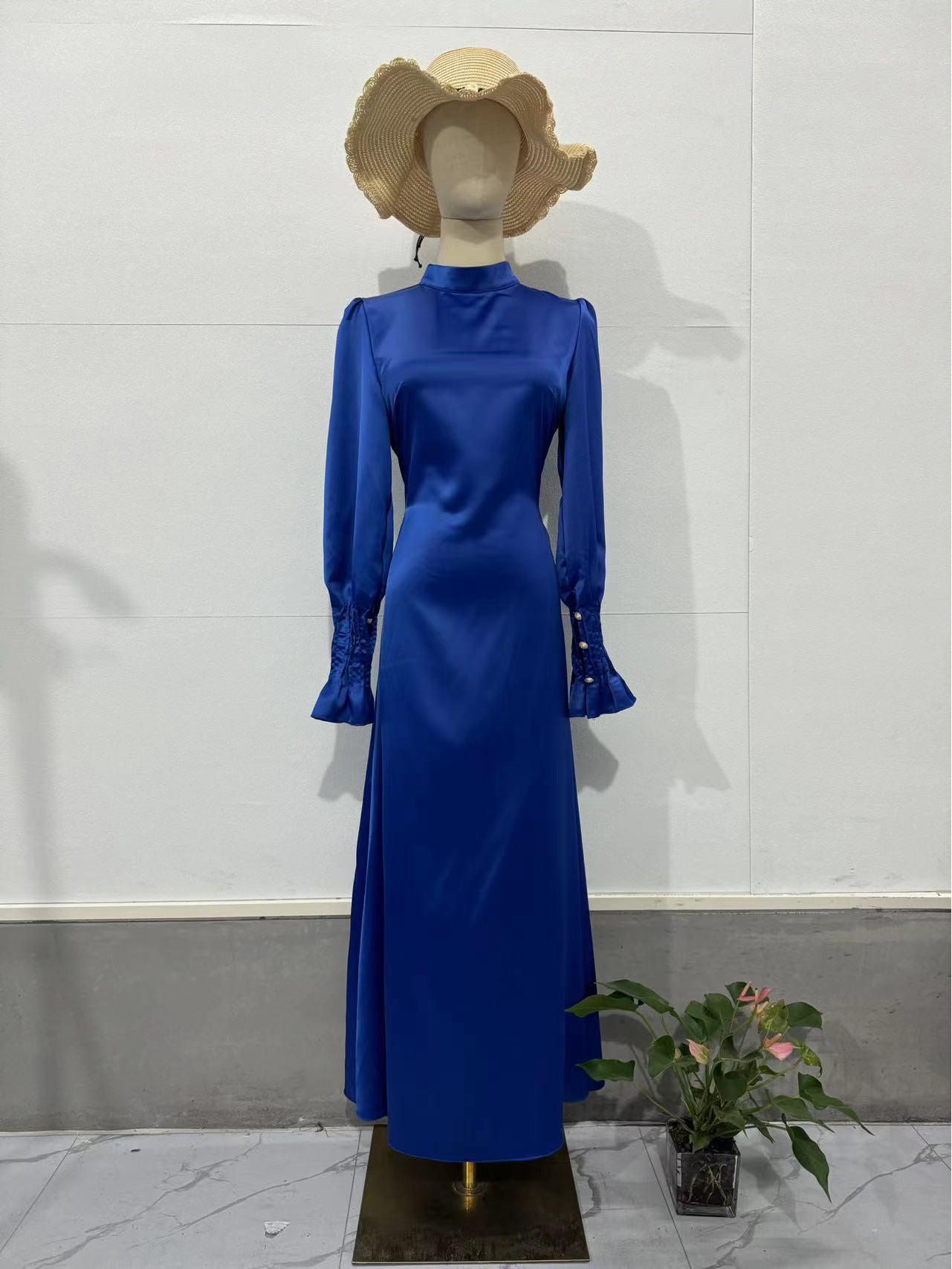 Autumn 204 Pleated Waist-Gathered Tie Court Style Dress Medium синій
Autumn 204 Pleated Waist-Gathered Tie Court Style Dress Medium синій