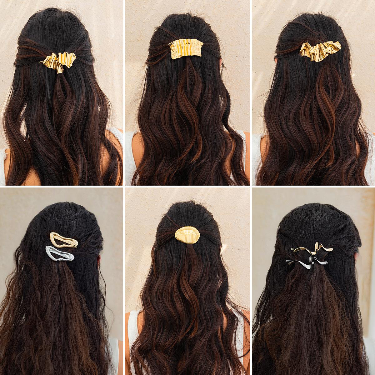 Cold Personality Metal Folds Cyber Hairpin, Sweet Cool Babe Liquid Irregular Head See details
Cold Personality Metal Folds Cyber Hairpin, Sweet Cool Babe Liquid Irregular Head See details