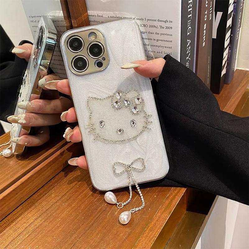 Glitter Kt Cat For Apple 16Promax Mobile Phone Case Iphone17Pro Bow Tassel 14 Rhinestone 15 iPhone 7/8/SE 2020
Glitter Kt Cat For Apple 16Promax Mobile Phone Case Iphone17Pro Bow Tassel 14 Rhinestone 15 iPhone 7/8/SE 2020