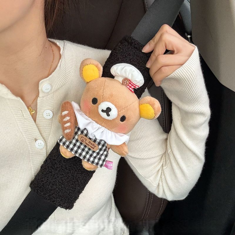 Rilakkuma Car Seatbelt Shoulder Pad Cute Cartoon Decoration Gift for Best Friend New Car Gift Car Protective Cover Wool Felt Baguette Bear Seatbelt Cover
Rilakkuma Car Seatbelt Shoulder Pad Cute Cartoon Decoration Gift for Best Friend New Car Gift Car Protective Cover Wool Felt Baguette Bear Seatbelt Cover