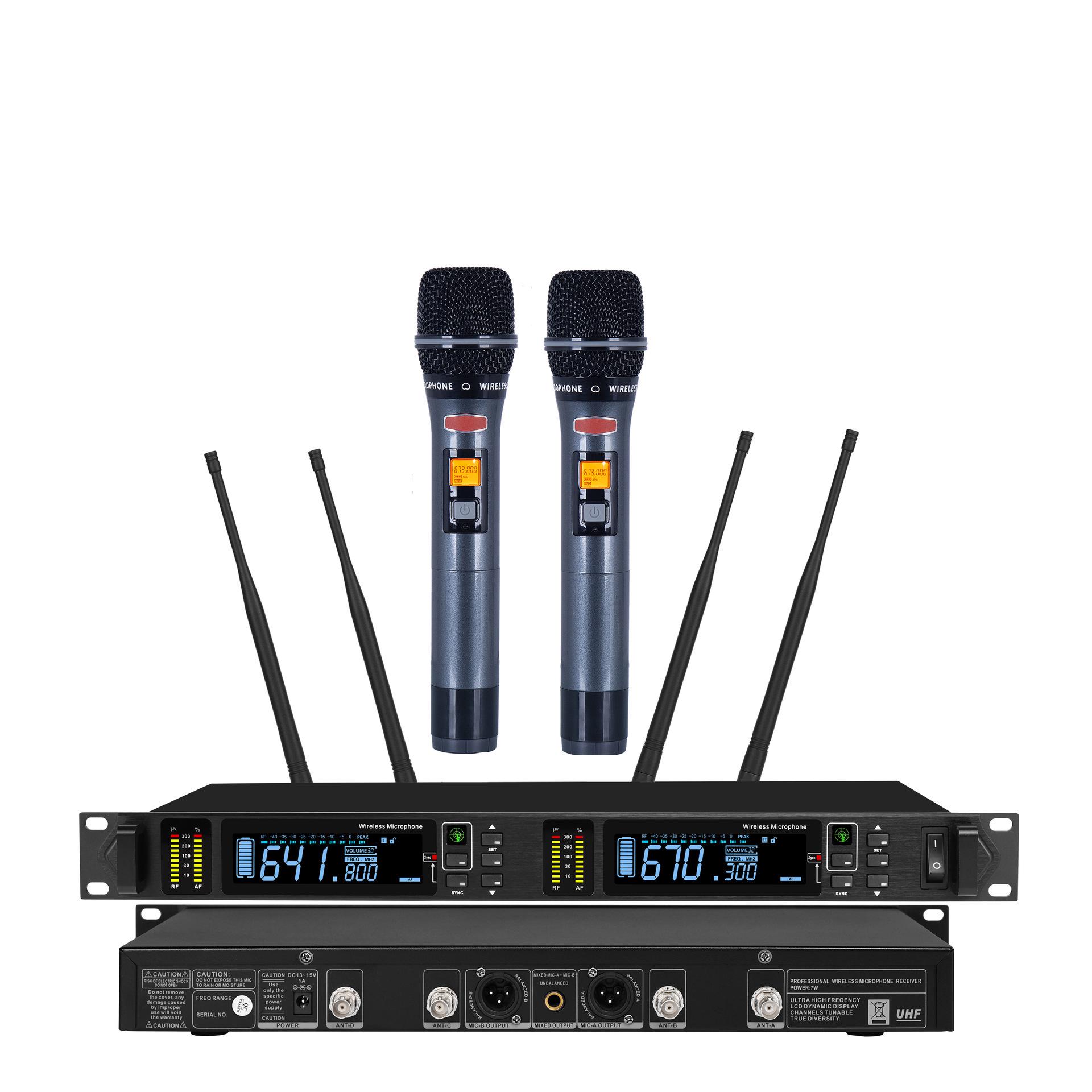 Wireless One-to-Two True Diversity Microphone - High Sound Quality In Stock P840 True Diversity BBS Handheld чорний
Wireless One-to-Two True Diversity Microphone - High Sound Quality In Stock P840 True Diversity BBS Handheld чорний