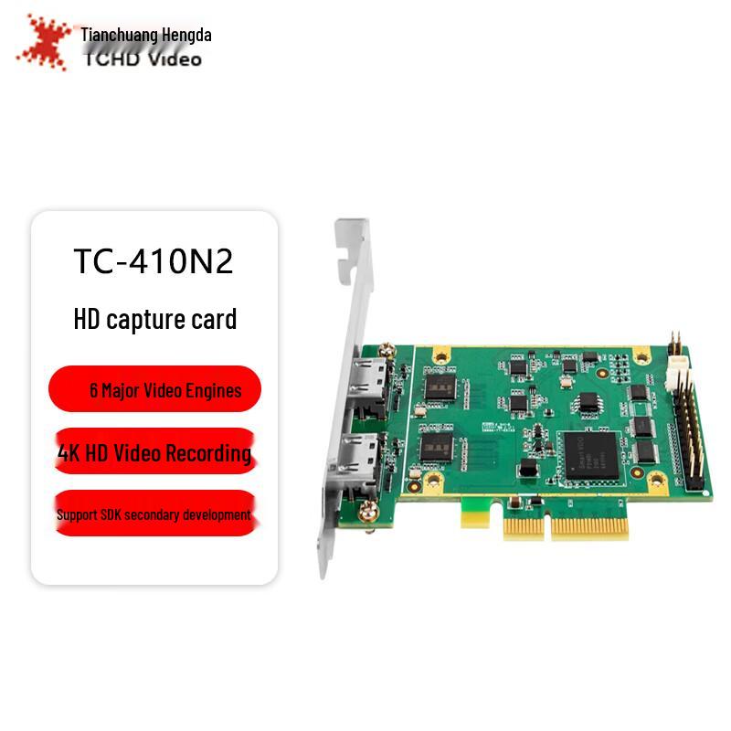 TCHD TC-410N2 HDMI 4K PCIe 2-Channel Video Capture Card
TCHD TC-410N2 HDMI 4K PCIe 2-Channel Video Capture Card