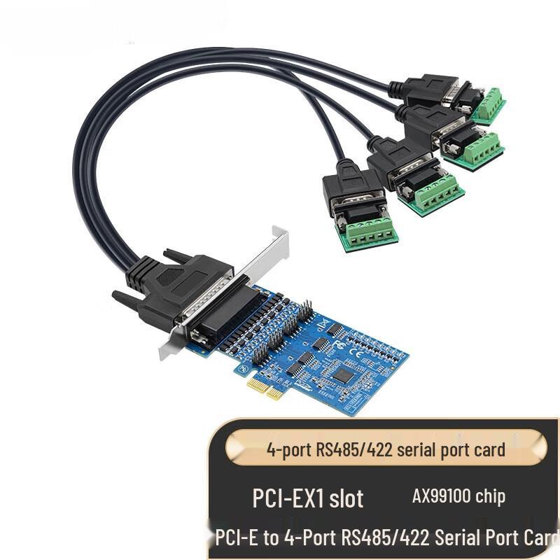 Industrial PCI-E to 4-Port RS485/RS422 Serial Card
Industrial PCI-E to 4-Port RS485/RS422 Serial Card