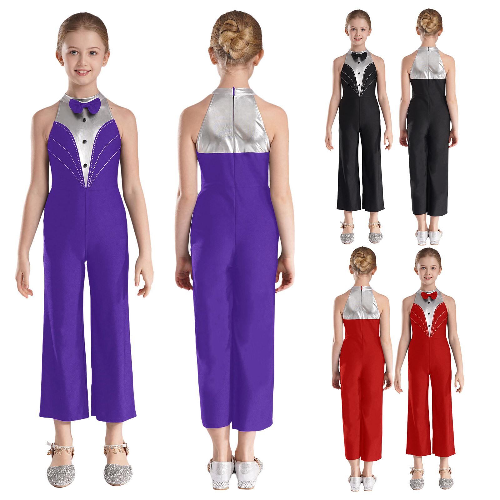 Kids Girls Sparkly Dance Jumpsuit Metallic Patchwork Rhinestone Color Block Design Sleeveless Stage Wear 5-6 Years червоний
Kids Girls Sparkly Dance Jumpsuit Metallic Patchwork Rhinestone Color Block Design Sleeveless Stage Wear 5-6 Years червоний