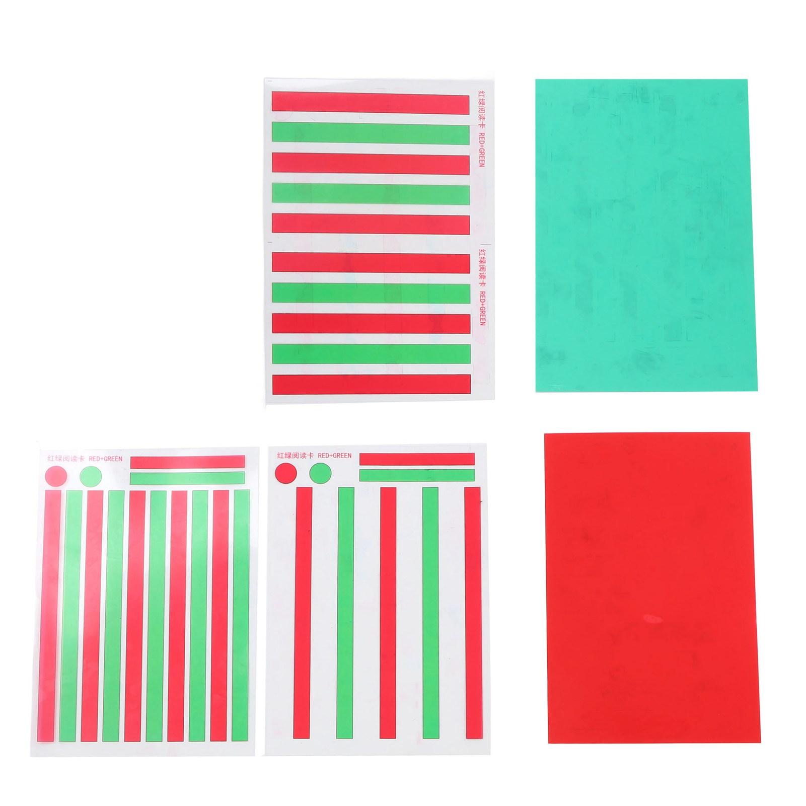 Red Green Vision Reading Aid Red Green Transparent Plastic Film Sheet Myopia Amblyopia Reading Unit
Red Green Vision Reading Aid Red Green Transparent Plastic Film Sheet Myopia Amblyopia Reading Unit