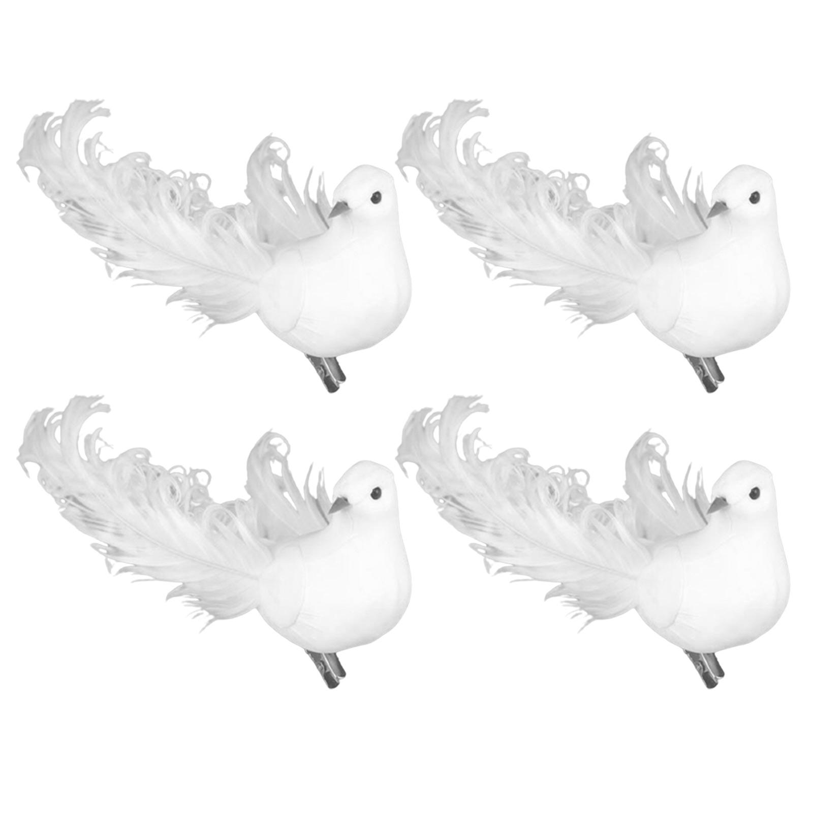 4 Pack Of Artificial Doves Foam Doves Peace Doves For Wedding Decorative White Doves Pigeon Decoration For Wedding Home білий
4 Pack Of Artificial Doves Foam Doves Peace Doves For Wedding Decorative White Doves Pigeon Decoration For Wedding Home білий