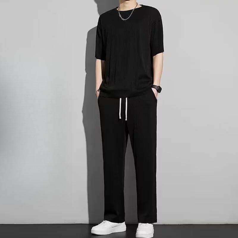 Спортивні та повсякденні літні штани для чоловіків, вільний прямий крій, тонкі штани в західному стилі, модні штани, що звисають XS
Спортивні та повсякденні літні штани для чоловіків, вільний прямий крій, тонкі штани в західному стилі, модні штани, що звисають XS