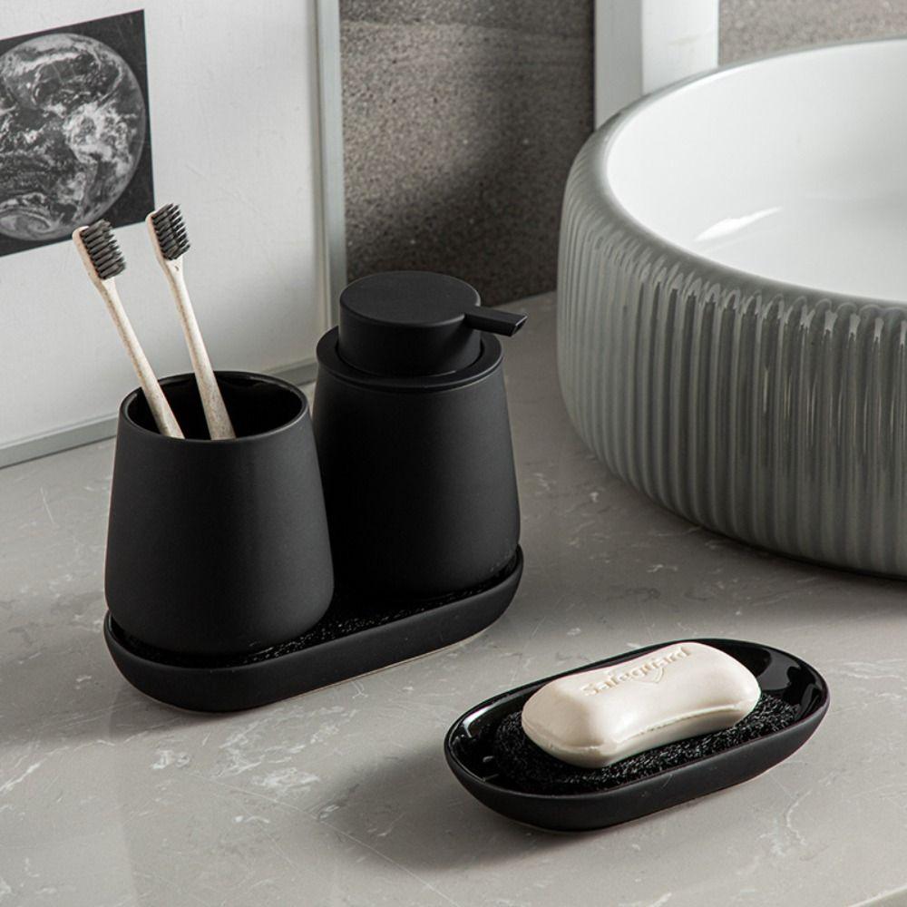 Sandstone Look Bathroom Accessories Set with Large Pump Toothbrush Cup Resin Bathroom Accessories Soap Dish чёрный
Sandstone Look Bathroom Accessories Set with Large Pump Toothbrush Cup Resin Bathroom Accessories Soap Dish чёрный