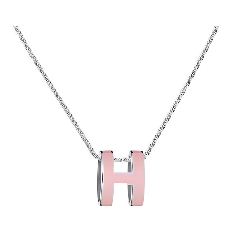 Hermes Pop H Series Pendant Cherry Blossom Pink Enamel Alloy Necklace Women necklace Silver H147991FP59 Box+Shopping Bag
Hermes Pop H Series Pendant Cherry Blossom Pink Enamel Alloy Necklace Women necklace Silver H147991FP59 Box+Shopping Bag