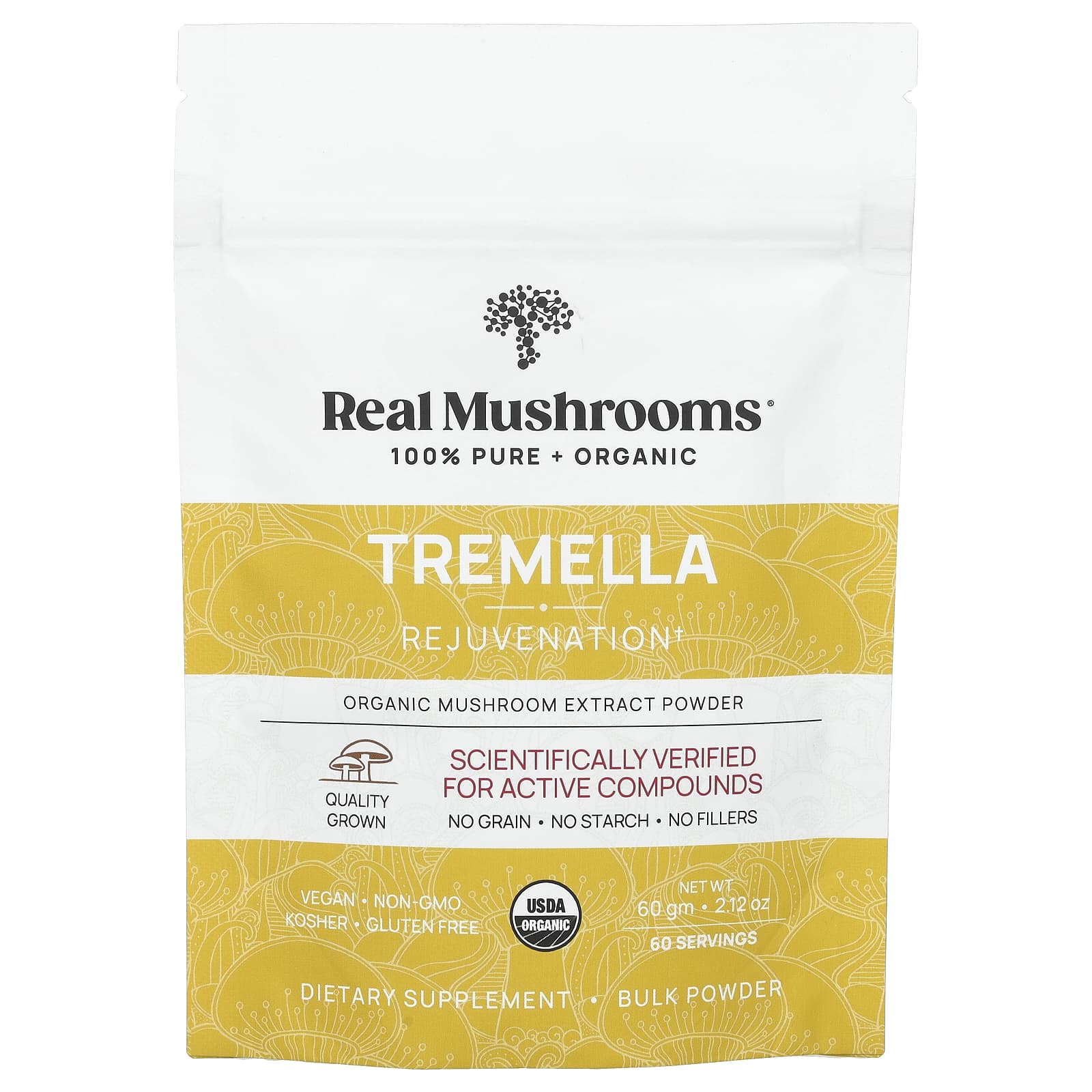 White Mushroom, Organic Mushroom Extract Powder, 60G(2.12Oz)
White Mushroom, Organic Mushroom Extract Powder, 60G(2.12Oz)
