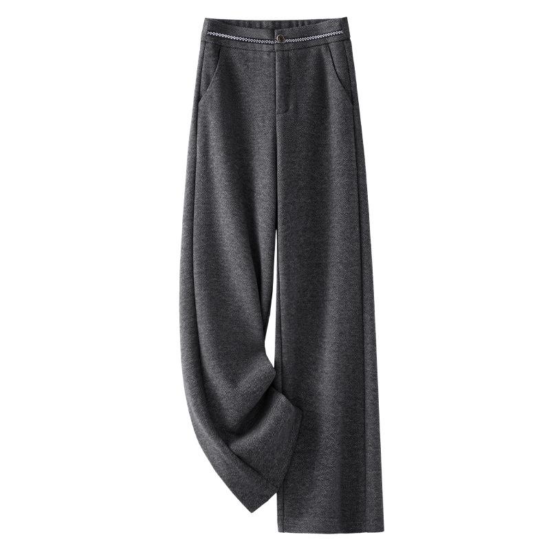 Women s 2024 Dark Grey Wool Herringbone Wide-Leg Trousers - Autumn/Winter Casual Style 3XL
Women s 2024 Dark Grey Wool Herringbone Wide-Leg Trousers - Autumn/Winter Casual Style 3XL