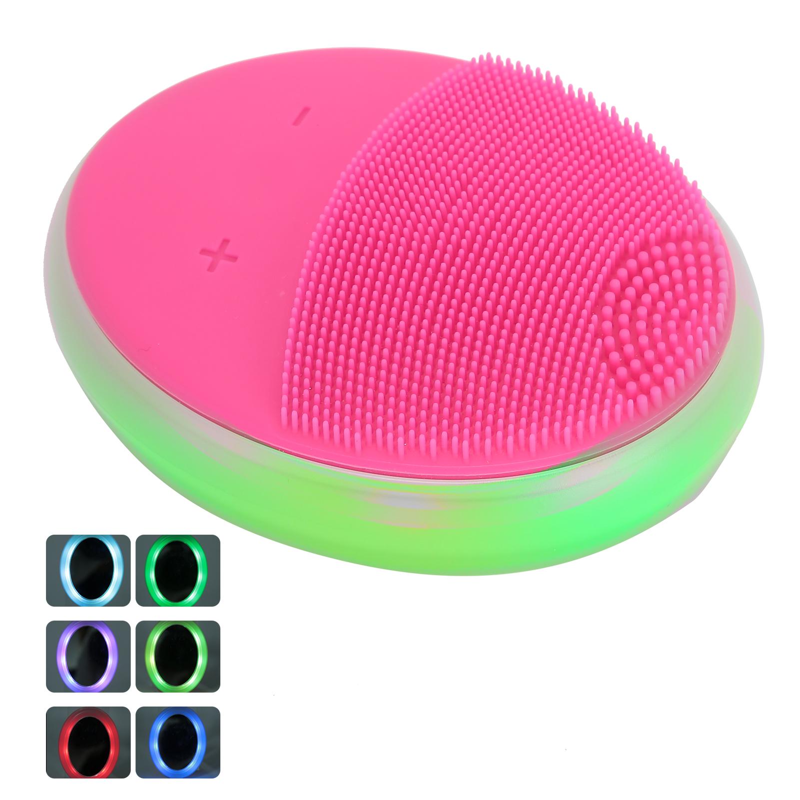 Ultrasonic Silicone Face Cleansing Brush 7 Color Photon Therapy Light Face Cleansing Brush (Rose Red)
Ultrasonic Silicone Face Cleansing Brush 7 Color Photon Therapy Light Face Cleansing Brush (Rose Red)