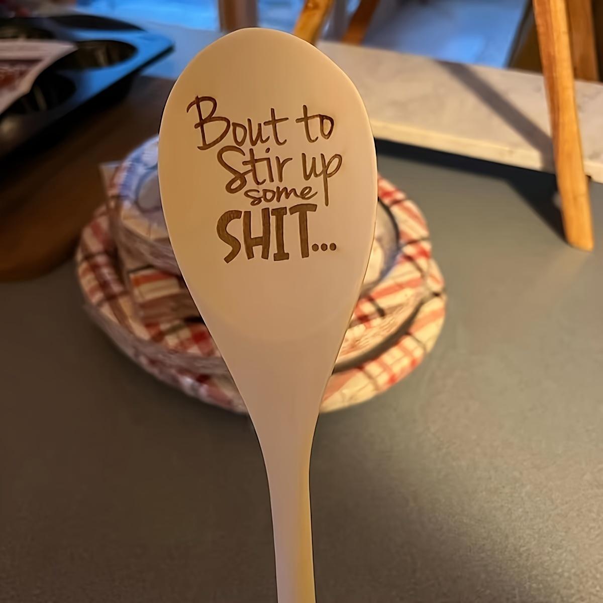 1 деревянная ложка ручной работы, деревянная ложка с лазерной гравировкой ЛОГОТИПА, ручная работа без использования краски, цвет деревянной ложки может отличаться 1PC Handmade Spoon