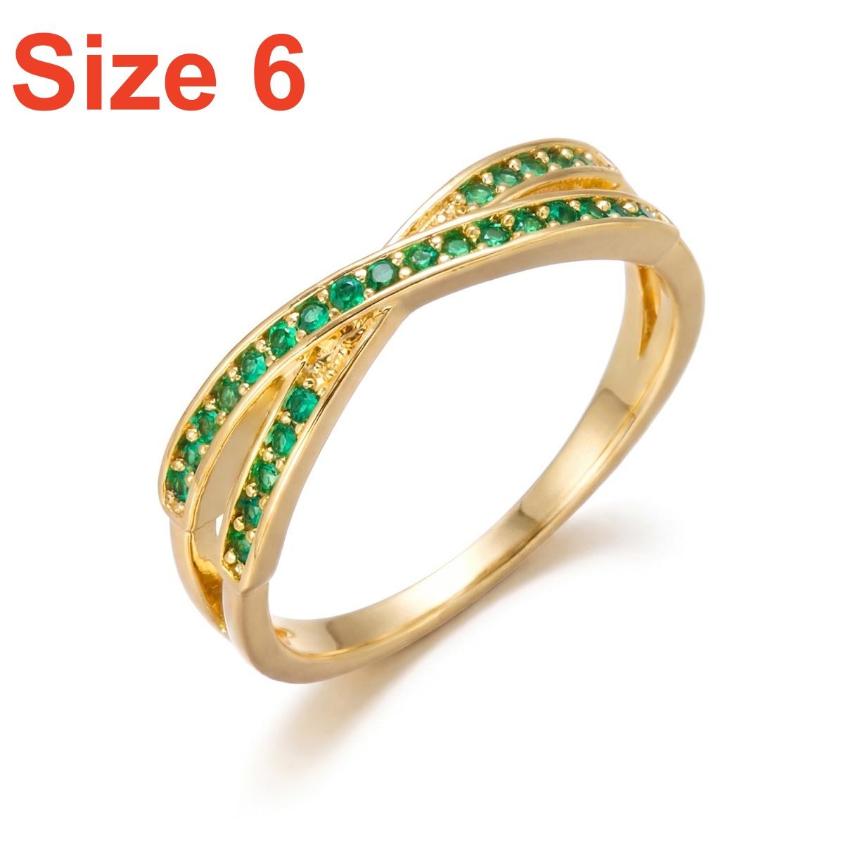 Simple Cross Twisted Brass Inlaid Green CZ Zircon Rings For Women Men Trendy Geometric Line Finger Ring Wedding Casual Jewelry
Simple Cross Twisted Brass Inlaid Green CZ Zircon Rings For Women Men Trendy Geometric Line Finger Ring Wedding Casual Jewelry