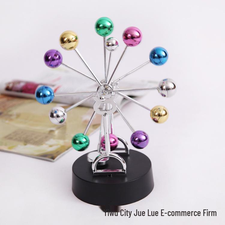 H010 Colorful Ferris Wheel Perpetual Motion Magnetic Ornament Battery Version
H010 Colorful Ferris Wheel Perpetual Motion Magnetic Ornament Battery Version