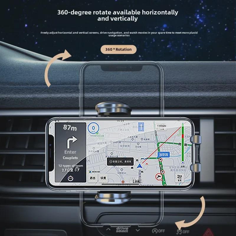 Cross-Border Car Mobile Phone Holder with Gravity Bracket and Intelligent Suction Cup Air Outlet Clip
Cross-Border Car Mobile Phone Holder with Gravity Bracket and Intelligent Suction Cup Air Outlet Clip