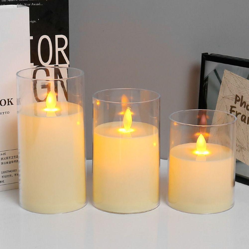 Acrylic LED Flameless Candles Light Simulation Fake Tealight Home Decor Night Light Wedding
Acrylic LED Flameless Candles Light Simulation Fake Tealight Home Decor Night Light Wedding