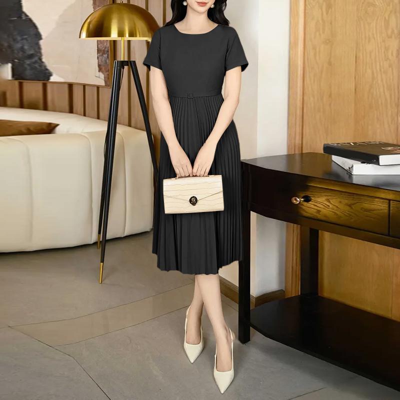 ZANZEA Жіноча повсякденна літня сукня з круглим вирізом та короткими рукавами 5XL чорний
ZANZEA Жіноча повсякденна літня сукня з круглим вирізом та короткими рукавами 5XL чорний