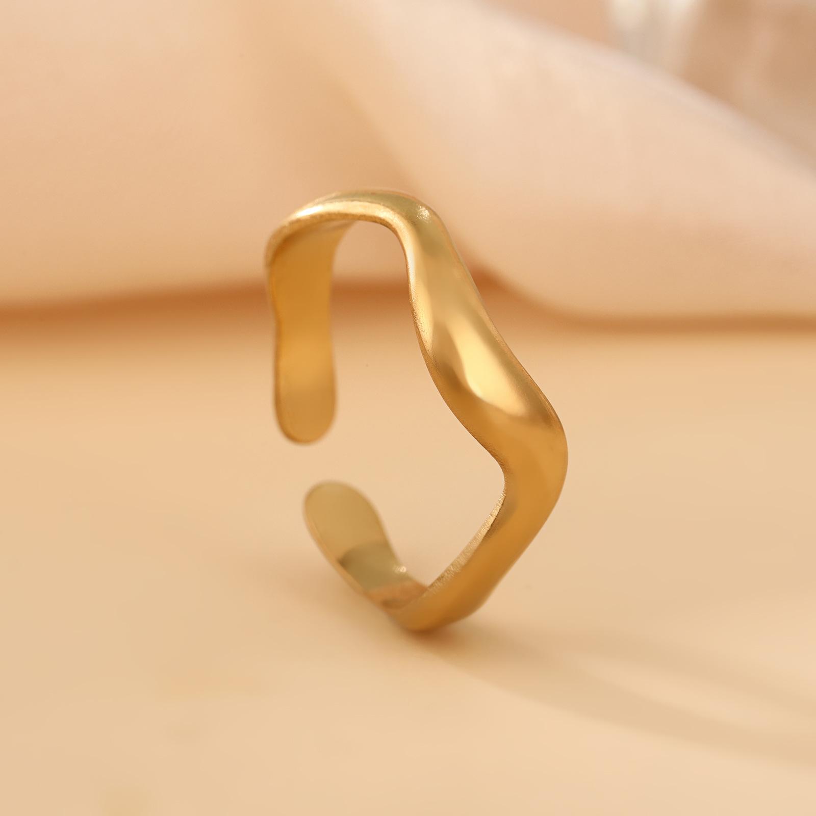 Minimalist Wave Shape Ring Stainless Steel Women Trendy Open Rings Luxury Geometric Zircon Birthday Gift Wholesale resizable
Minimalist Wave Shape Ring Stainless Steel Women Trendy Open Rings Luxury Geometric Zircon Birthday Gift Wholesale resizable