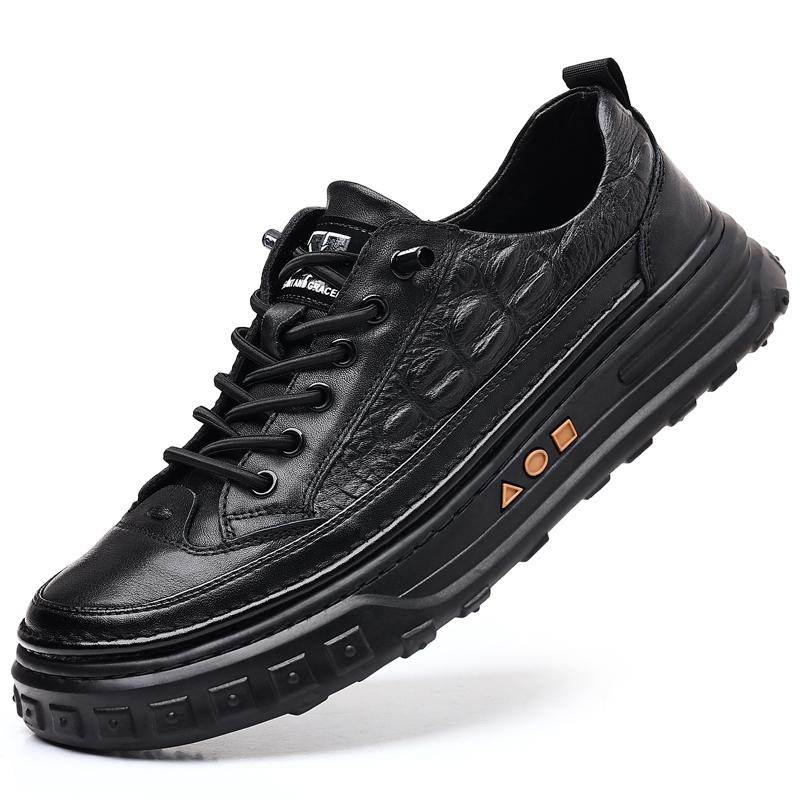 Мужские кожаные туфли, новые высококачественные повседневные туфли из натуральной кожи, нескользящие, удобные, рабочие туфли, деловые модные кроссовки 44 чёрный
Мужские кожаные туфли, новые высококачественные повседневные туфли из натуральной кожи, нескользящие, удобные, рабочие туфли, деловые модные кроссовки 44 чёрный