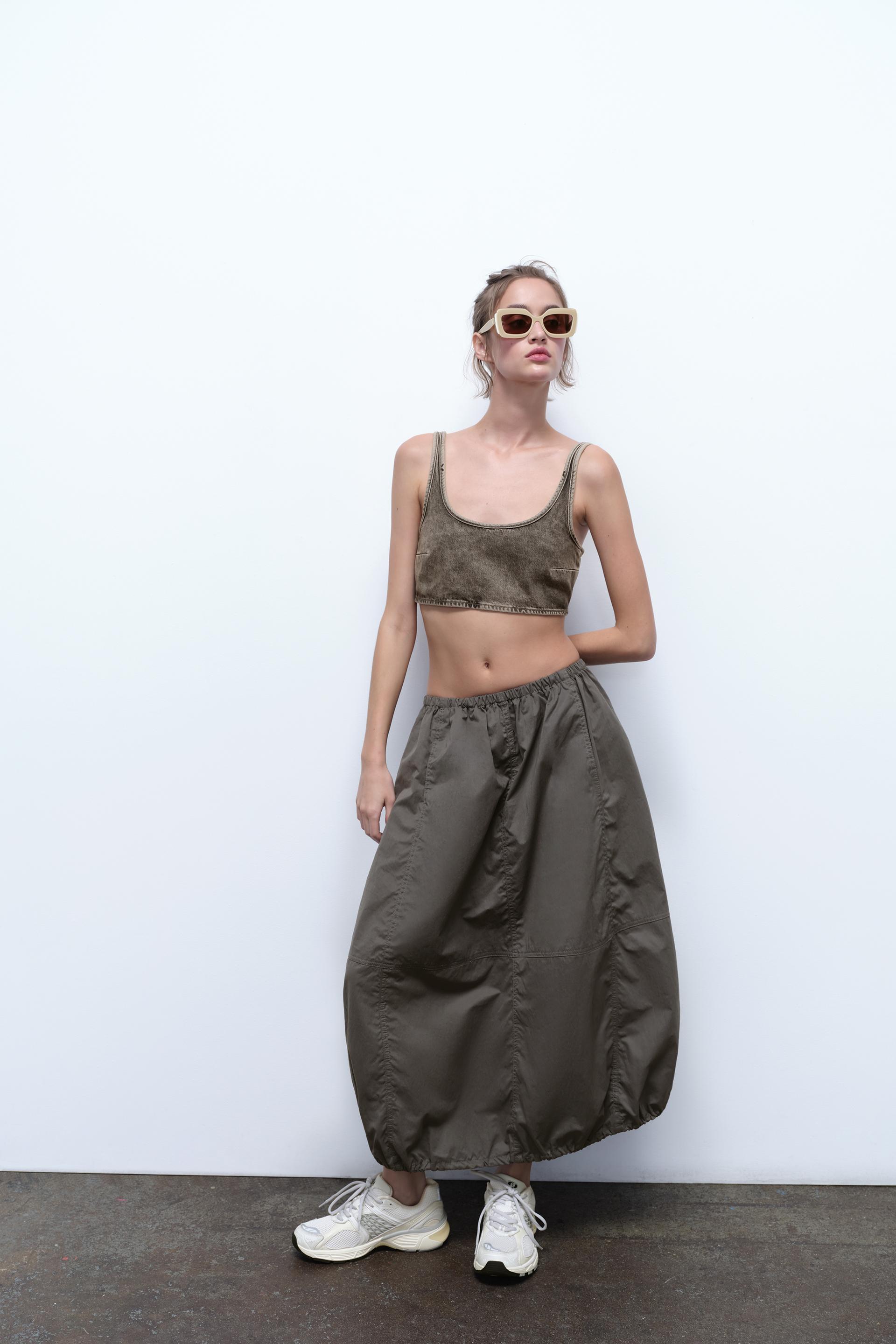 УКОРОЧЕННЫЙ ТОП TRF ДЕНИМ
УКОРОЧЕННЫЙ ТОП TRF ДЕНИМ