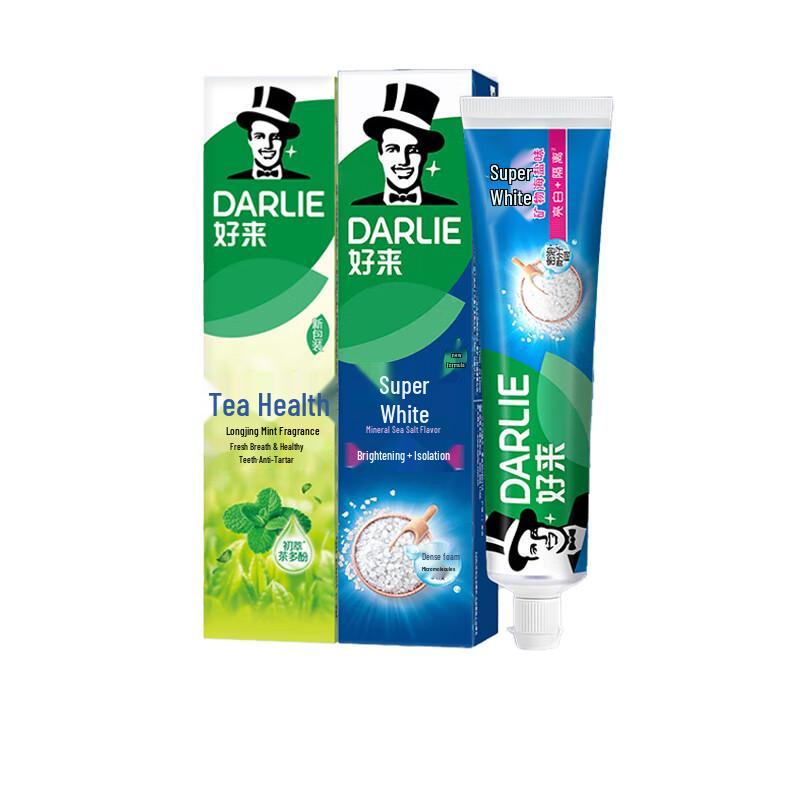 Darlie Teatime Jasmine Mint & Ultra White Mineral Salt Toothpaste Twin Pack
Darlie Teatime Jasmine Mint & Ultra White Mineral Salt Toothpaste Twin Pack