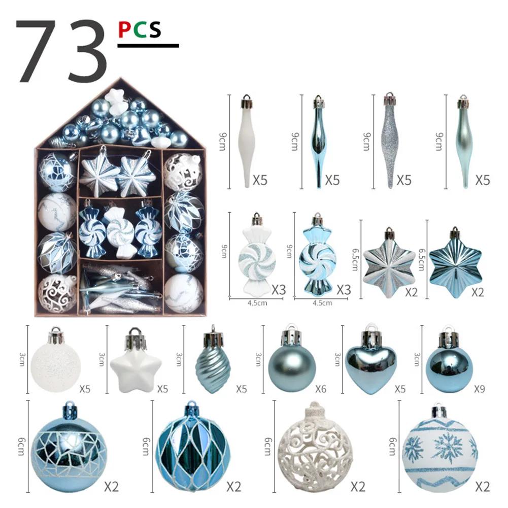 73 PCS Christmas Ball Ornament Set House Box Handmade Painted Hanging Christmas Family Gifts Decorations
73 PCS Christmas Ball Ornament Set House Box Handmade Painted Hanging Christmas Family Gifts Decorations