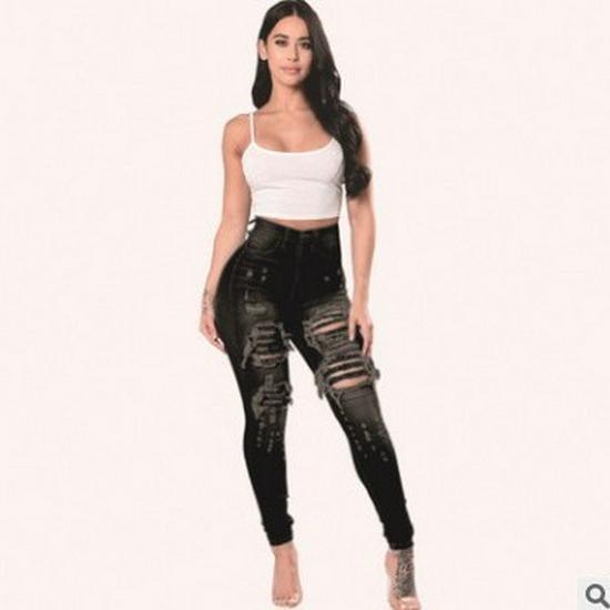 Women s Cross-Border Ripped Skinny Jeans M чорний
Women s Cross-Border Ripped Skinny Jeans M чорний