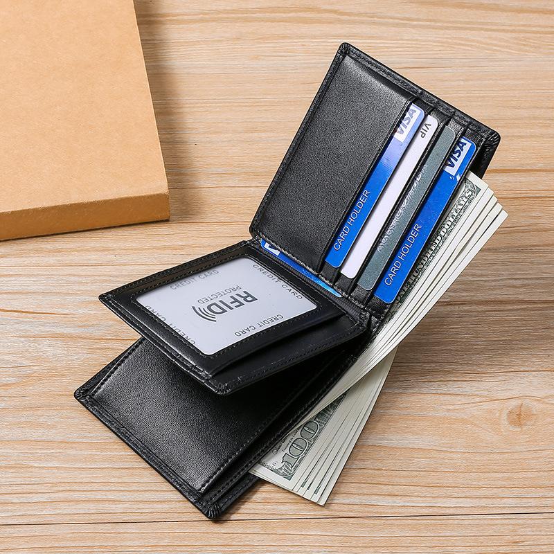 Men s first-layer cowhide leather wallet, 30% off short change bag, coin RFID anti-theft wallet.
Men s first-layer cowhide leather wallet, 30% off short change bag, coin RFID anti-theft wallet.