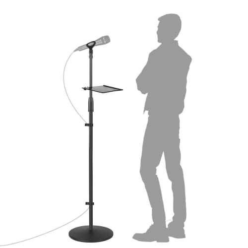 OUKMIC Adjustable Karaoke Microphone Stand, Universal Floor-Standing Detachable Microphone Stand with Weighted Round Base, Cable Clip, Barrel Mic Clip
OUKMIC Adjustable Karaoke Microphone Stand, Universal Floor-Standing Detachable Microphone Stand with Weighted Round Base, Cable Clip, Barrel Mic Clip