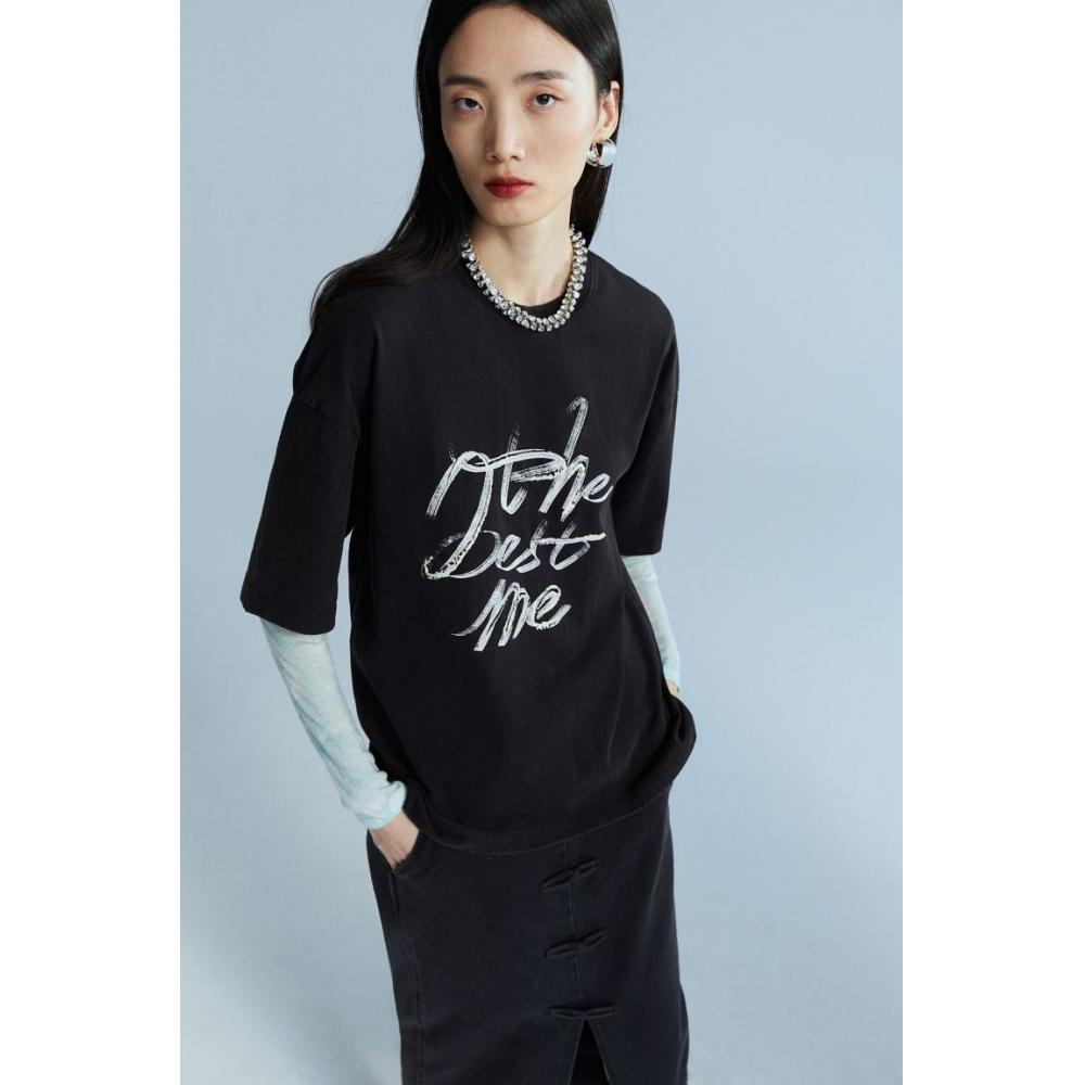 Футболка HM design черная The Best Me 
Футболка HM design черная The Best Me