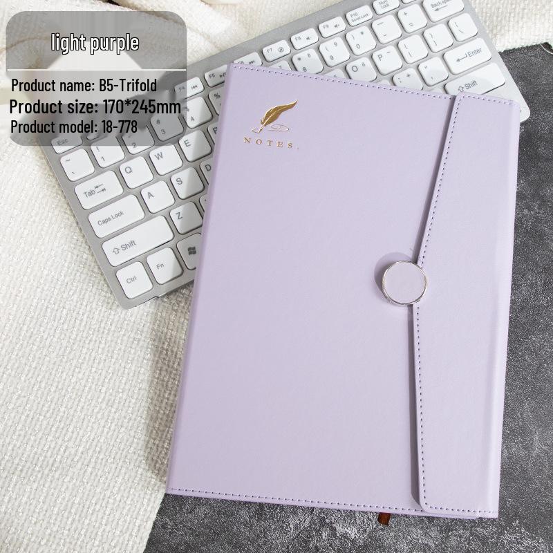 High-Value B5 Tri-Fold Notebook with Buckle - Customizable Logo and Gift Box A5
High-Value B5 Tri-Fold Notebook with Buckle - Customizable Logo and Gift Box A5