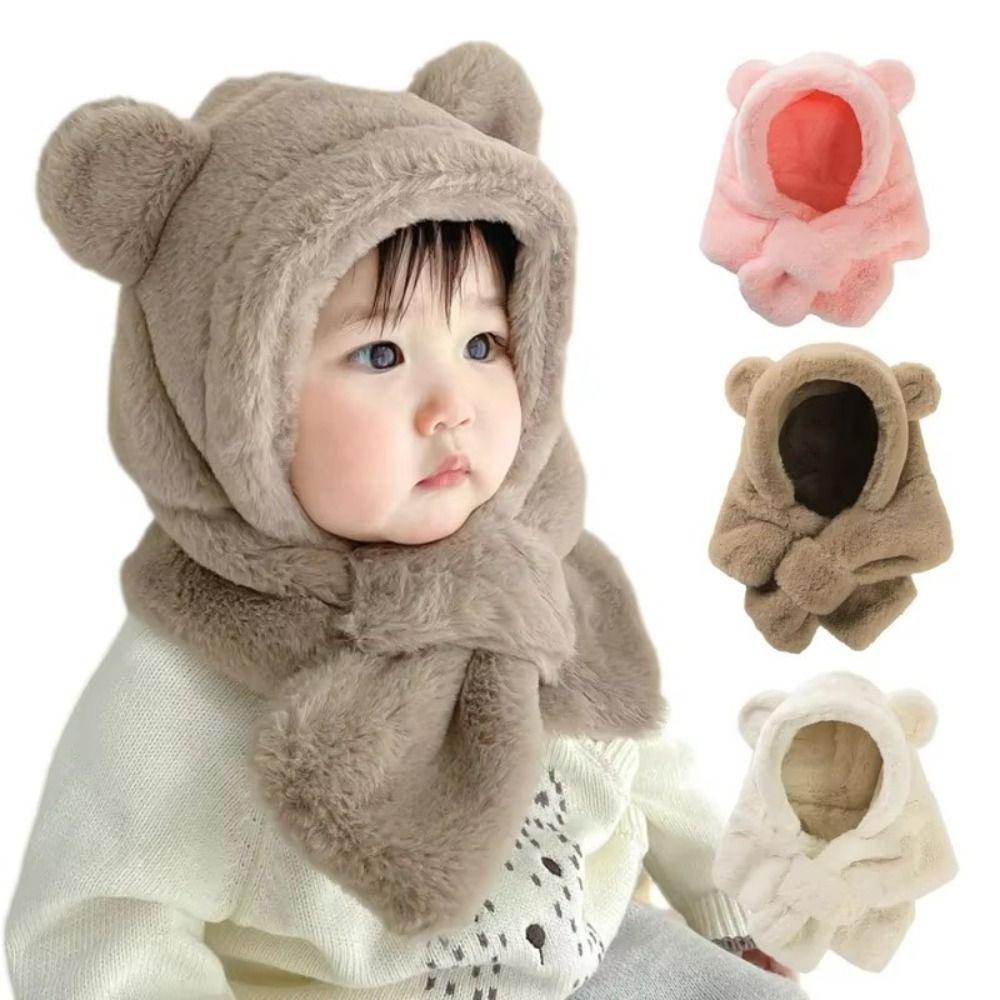 Soft Warm Baby Bear Plush Hat Faux Fur Ear Protection Hats Lovely One-Piece Hat Scarf Kids хакі
Soft Warm Baby Bear Plush Hat Faux Fur Ear Protection Hats Lovely One-Piece Hat Scarf Kids хакі
