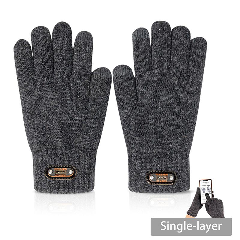 Winter Gloves For Men Touch Screen Cycling Windproof Knit Thick Fleece Office Student Warm Business Game Elastic Soft Glove Normal
Winter Gloves For Men Touch Screen Cycling Windproof Knit Thick Fleece Office Student Warm Business Game Elastic Soft Glove Normal