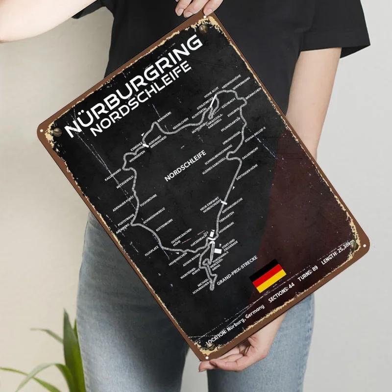 Nurburgring Circuit Poster Map Metal Sign Bedroom Decoration Living Room Decor Men Custom Tin Plaques for Wall Art Decoration 15.7x11.8In(40x30cm)
Nurburgring Circuit Poster Map Metal Sign Bedroom Decoration Living Room Decor Men Custom Tin Plaques for Wall Art Decoration 15.7x11.8In(40x30cm)