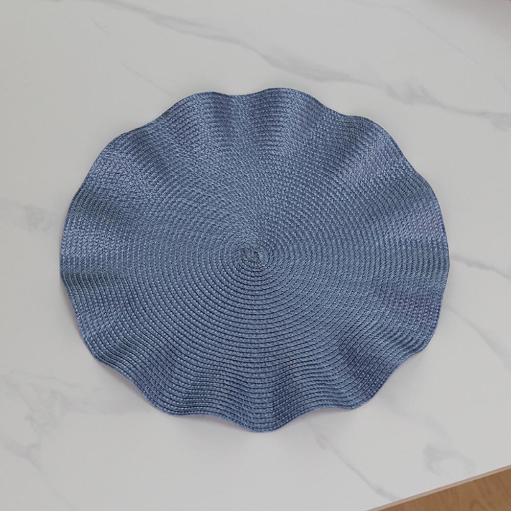 New Irregular Woven Scalloped Placemat Minimalist Solid Color Table Mat Thickened Utensil Pads (Royal Blue,L) королівський синій колір
New Irregular Woven Scalloped Placemat Minimalist Solid Color Table Mat Thickened Utensil Pads (Royal Blue,L) королівський синій колір