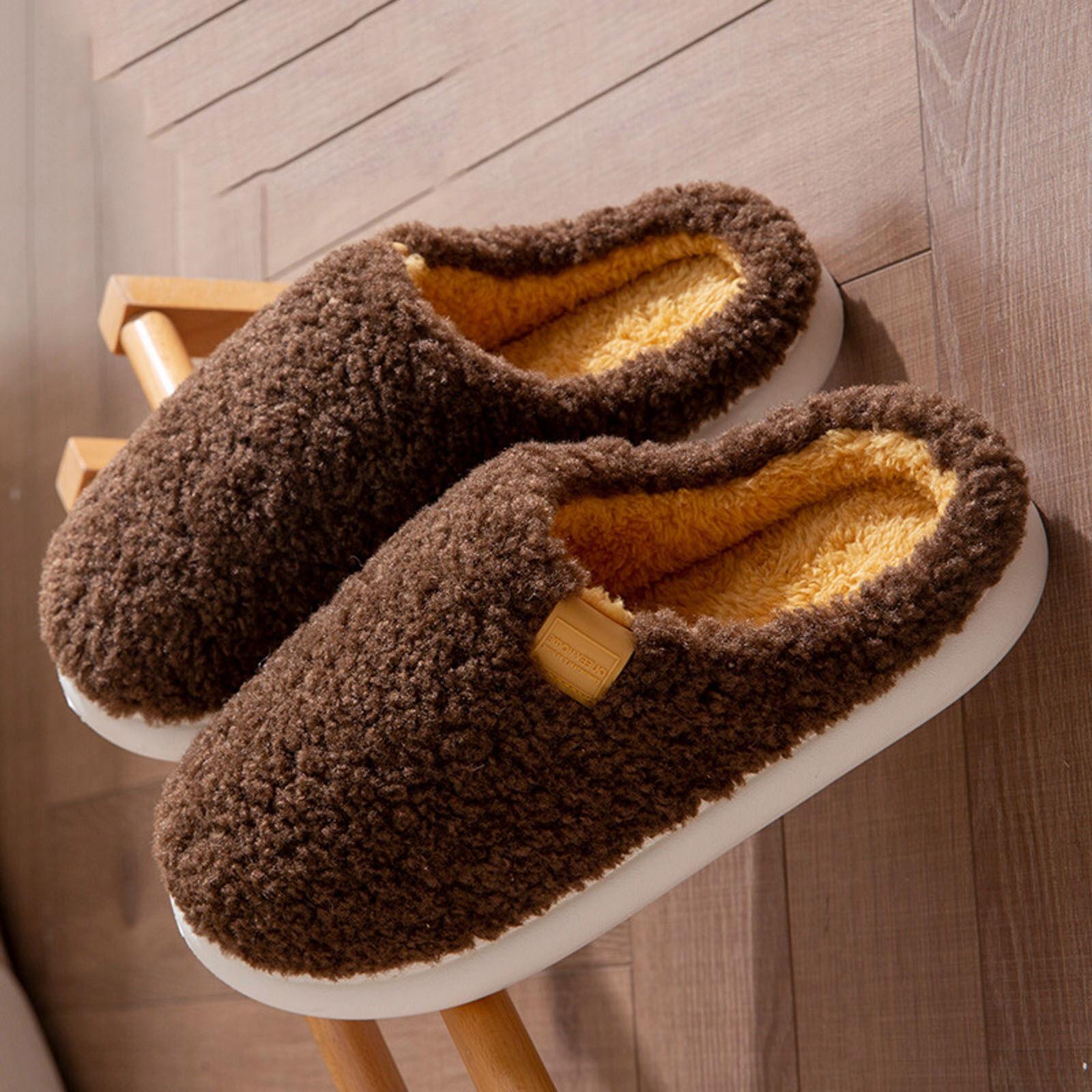 Unisex Couple Warm Fleece Lined Home Slippers Fashionable Casual Plush Closed Toe Open Heel Slippers Women Slippers Memory Foam 36
Unisex Couple Warm Fleece Lined Home Slippers Fashionable Casual Plush Closed Toe Open Heel Slippers Women Slippers Memory Foam 36