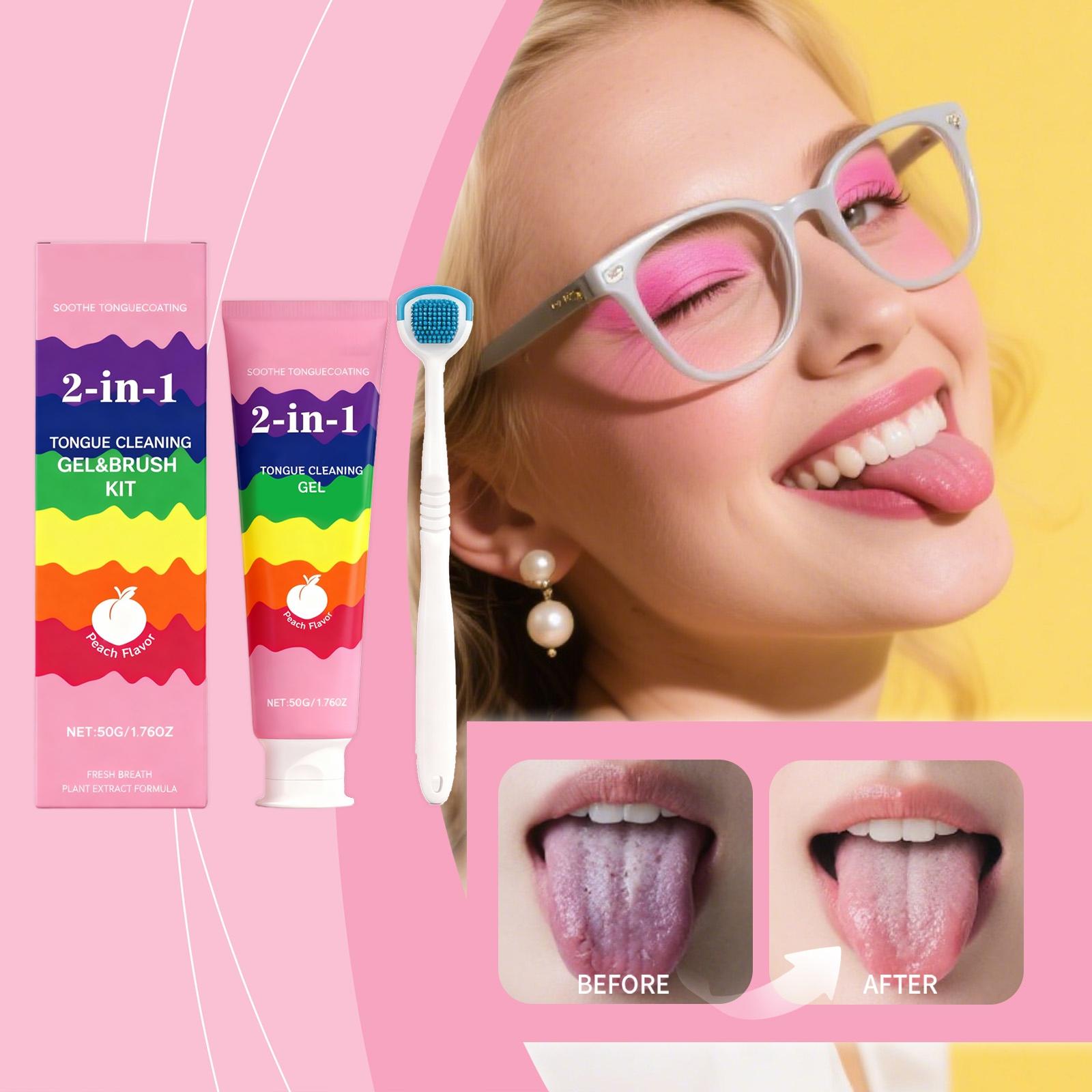 Tongue Coating Cleaning 2-in-1 Gel Brush Set For Freshening Breath, Soothing Tongue Coating And Oral Care. One Size розовый
Tongue Coating Cleaning 2-in-1 Gel Brush Set For Freshening Breath, Soothing Tongue Coating And Oral Care. One Size розовый
