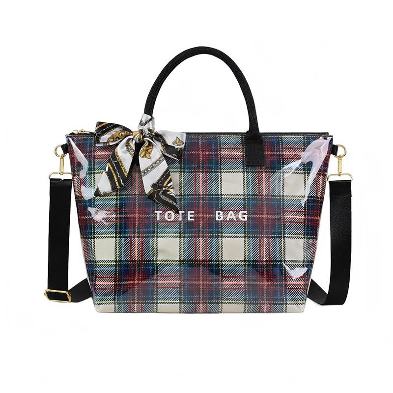 Transparent Plaid Pvc Women s Handbag Large Tote Bag Waterproof Shopping Bag Stylish British Style Simple Casual Commuter Bag чёрный
Transparent Plaid Pvc Women s Handbag Large Tote Bag Waterproof Shopping Bag Stylish British Style Simple Casual Commuter Bag чёрный