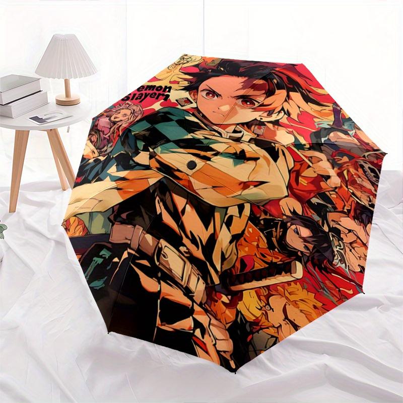 1pc Demon Slayer Character Pattern Automatic 3-Fold Cartoon Umbrella, 8 Iron Frames, High-Value Folding Umbrella, Suitable for Office, Travel and Outd
1pc Demon Slayer Character Pattern Automatic 3-Fold Cartoon Umbrella, 8 Iron Frames, High-Value Folding Umbrella, Suitable for Office, Travel and Outd