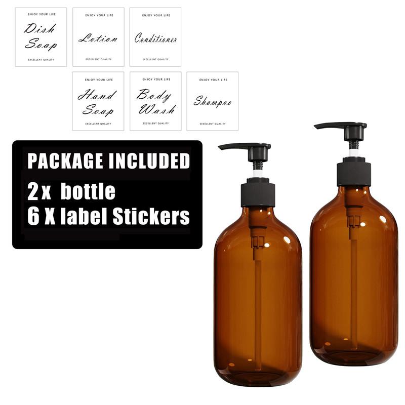 Диспенсер для шампуню та кондиціонера 500 мл Коричневі пластикові пляшки для мила з помпою Контейнер для гелю для душу, ефірної олії
Диспенсер для шампуню та кондиціонера 500 мл Коричневі пластикові пляшки для мила з помпою Контейнер для гелю для душу, ефірної олії