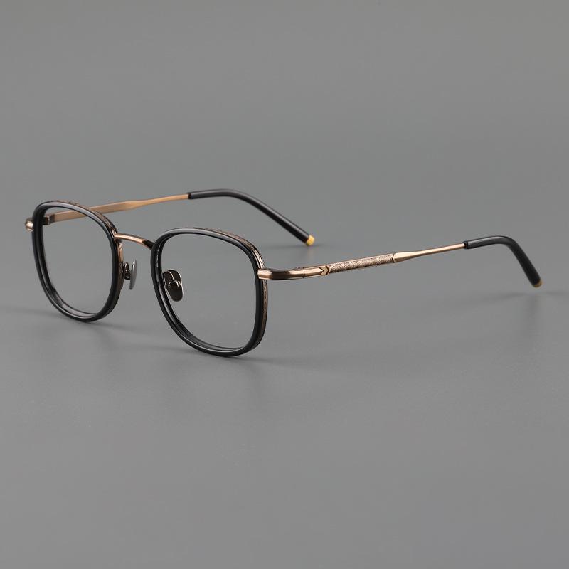 Дизайнерские очки для близорукости из чистого титана: ALCO Мужские и женские ретро квадратные ацетатные оправы для очков
Дизайнерские очки для близорукости из чистого титана: ALCO Мужские и женские ретро квадратные ацетатные оправы для очков