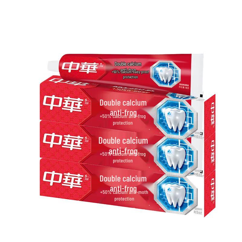 Zhonghua Double Calcium Anti-Cavity Toothpaste, Fruit Flavor
Zhonghua Double Calcium Anti-Cavity Toothpaste, Fruit Flavor
